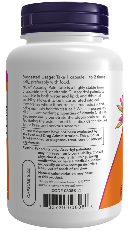 Ascorbyl Palmitate 500 mg Veg Capsules