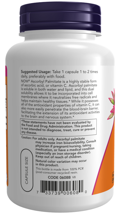 Ascorbyl Palmitate 500 mg Veg Capsules