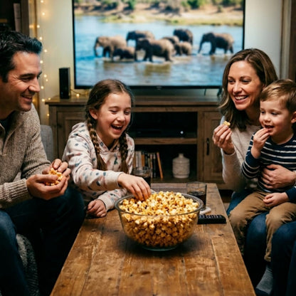 Humbli Organics Caramel Popcorn, 32 oz Tub (2 lbs) | Non-GMO Ingredients, No Artificial Flavors or Preservatives, Gluten-Free Sweet Snack | Resealable Container