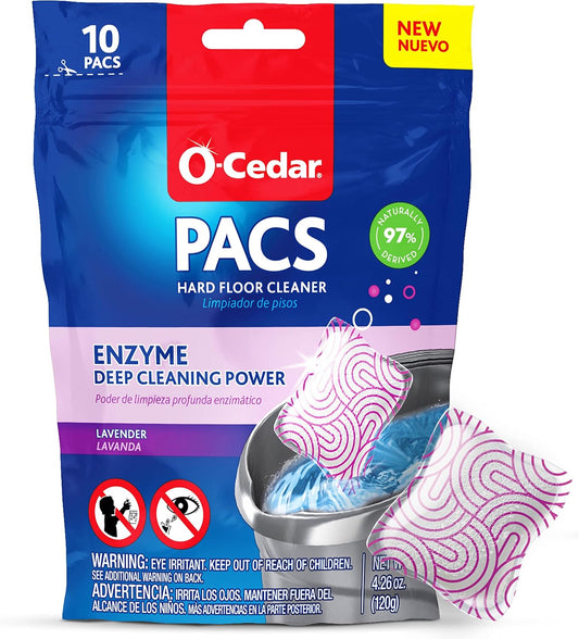 O-Cedar Lavender Scent Floor Cleaner Powder 10 pk