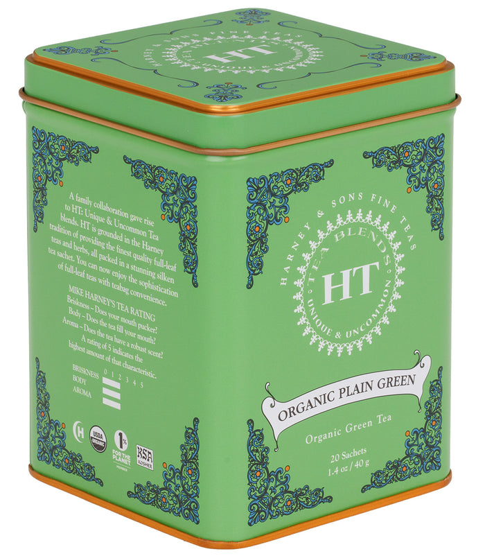 Organic Plain Green, HT Tin of 20 Sachets