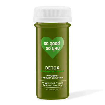 SO GOOD -  SHOT- DETOX PINEAPPLE ORANGE - Pack of 6