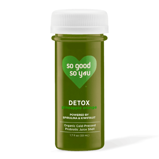 SO GOOD -  SHOT- DETOX PINEAPPLE ORANGE - Pack of 6