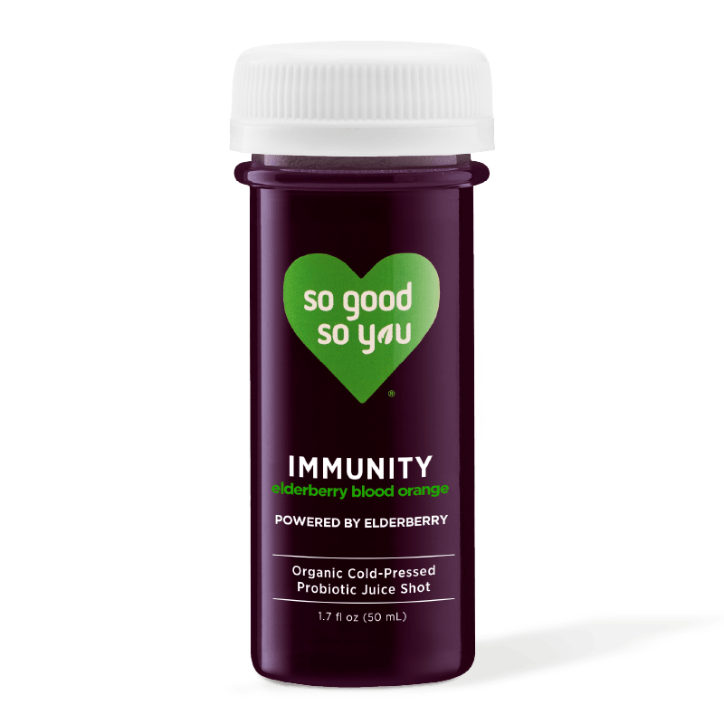 SO GOOD -  SHOT-  IMMUNITY ELDERBERRY BLOOD ORANGE - Pack of 6