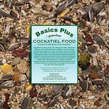Goldenfeast Basics Plus Cockatiel 64oz Bird Food
